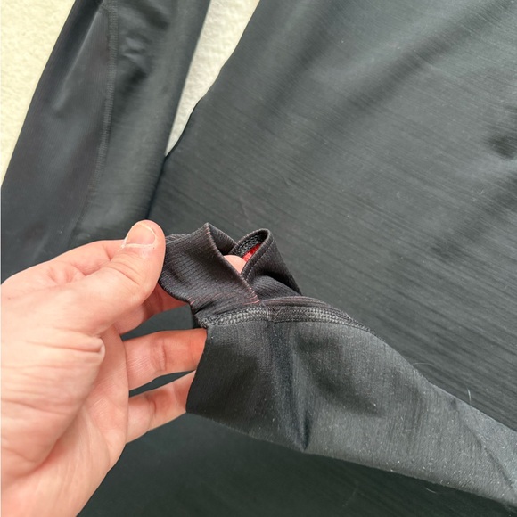 Nike Womens Pro Hyperwarm Top Size XL Black Pullover 1/2 Zip Long Sleeve 803140 - Picture 5 of 9